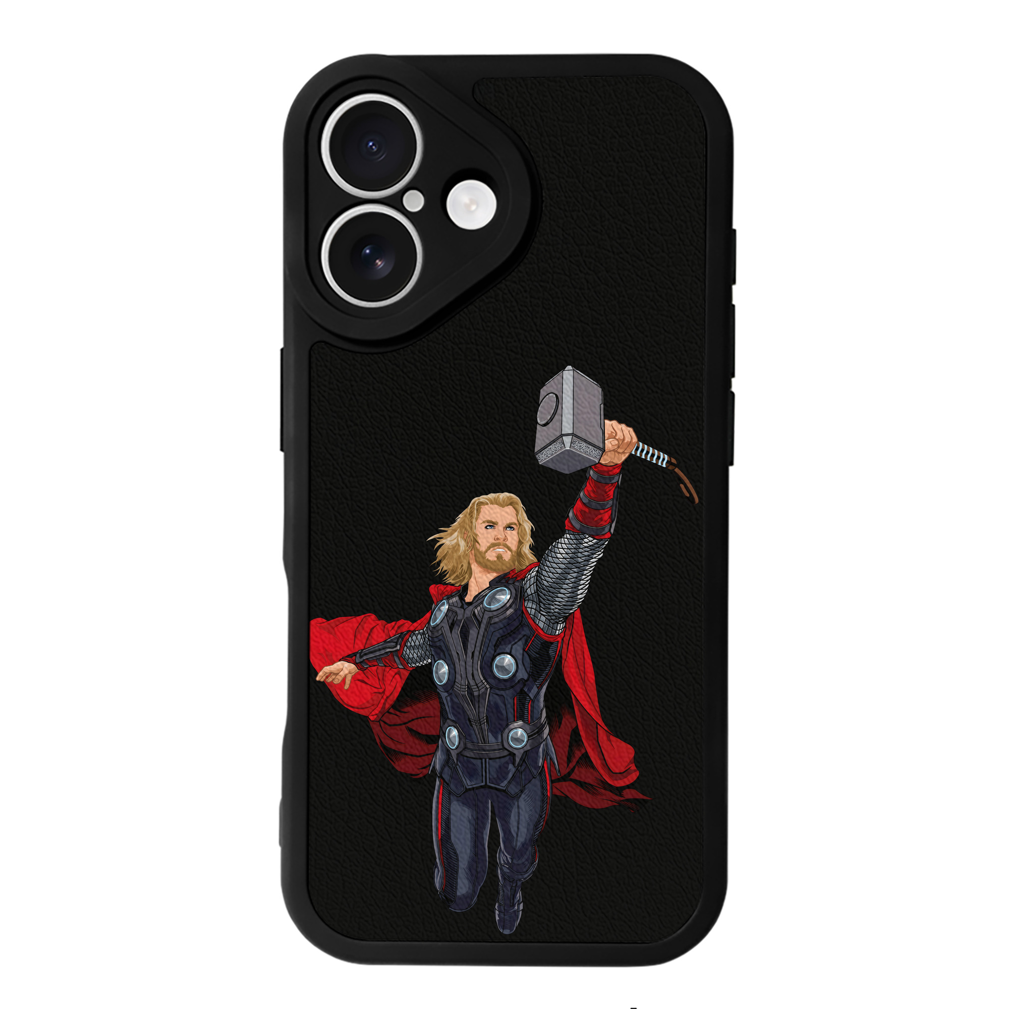 （画像用） アベンジャーズ The Avengers 【iPhone 16シリーズ対応】シリコンスマホケース（レザー調） 材質：シリコン